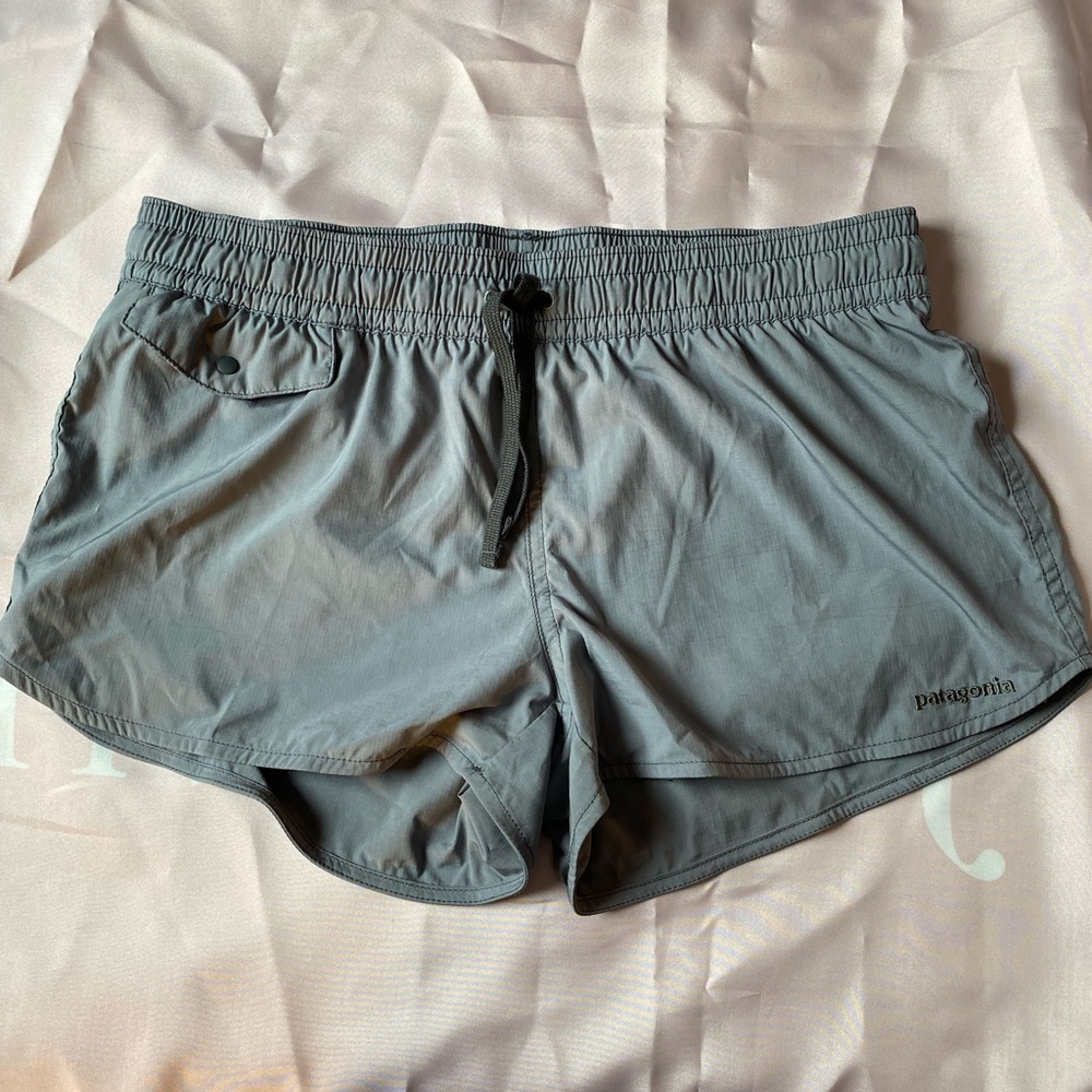 Silver Patagonia shorts (size 4)